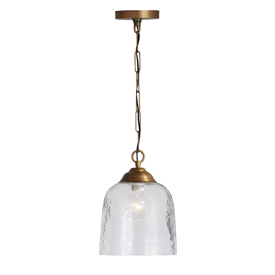 1 Light Pendant, Patinaed Brass