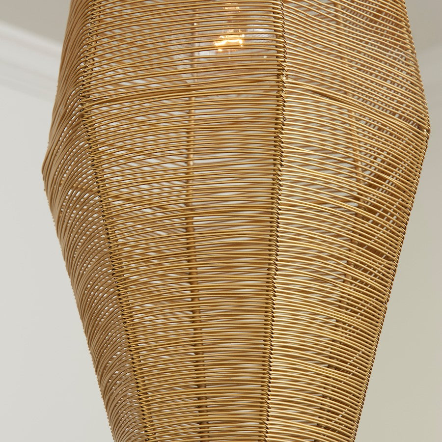 1 Light 79" Pendant, Honey Gold