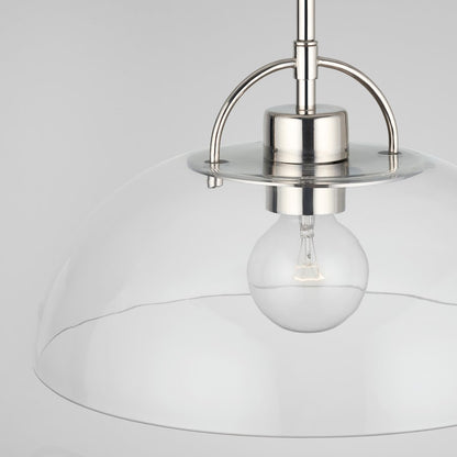 1 Light 58" Pendant, Polished Nickel