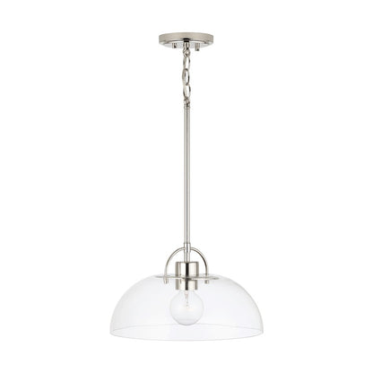 1 Light 58" Pendant, Polished Nickel