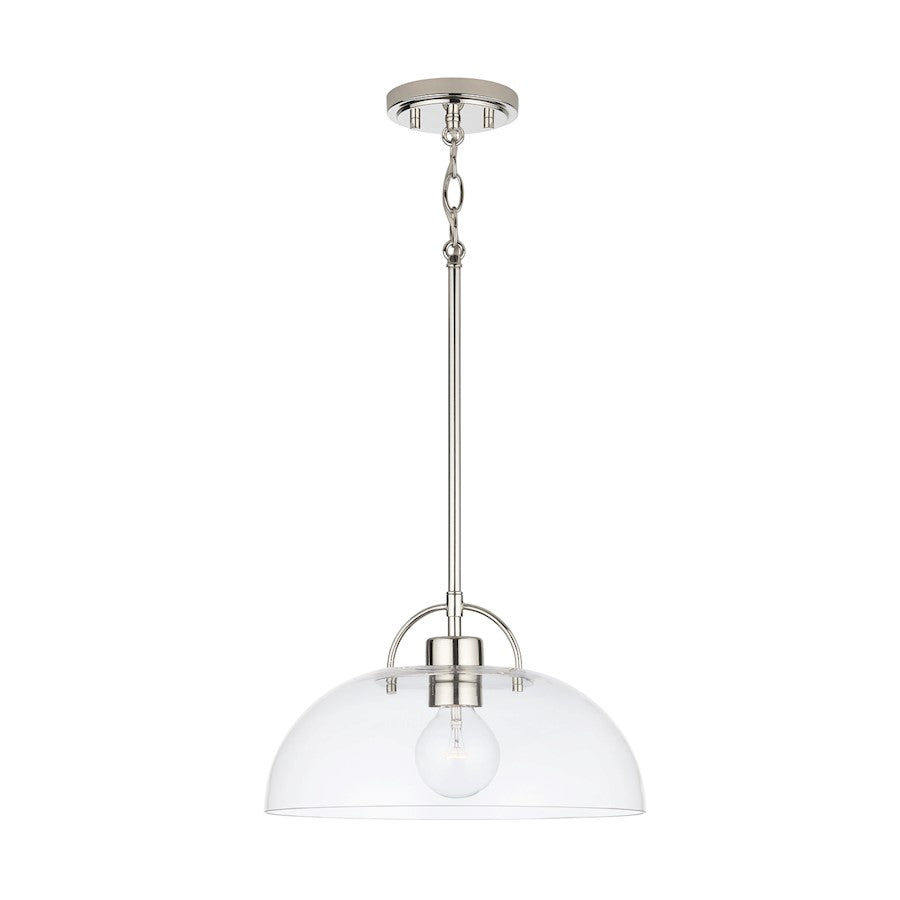 1 Light 58" Pendant, Polished Nickel
