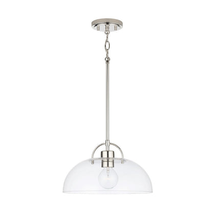 1 Light 58" Pendant, Polished Nickel
