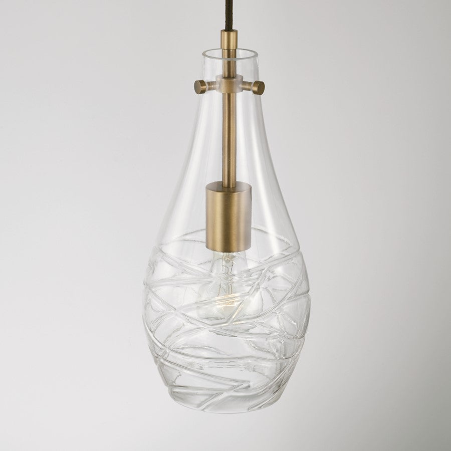 1 Light Teardrop Pendant
