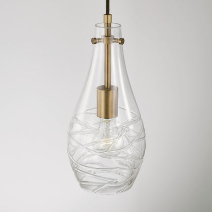 1 Light Teardrop Pendant