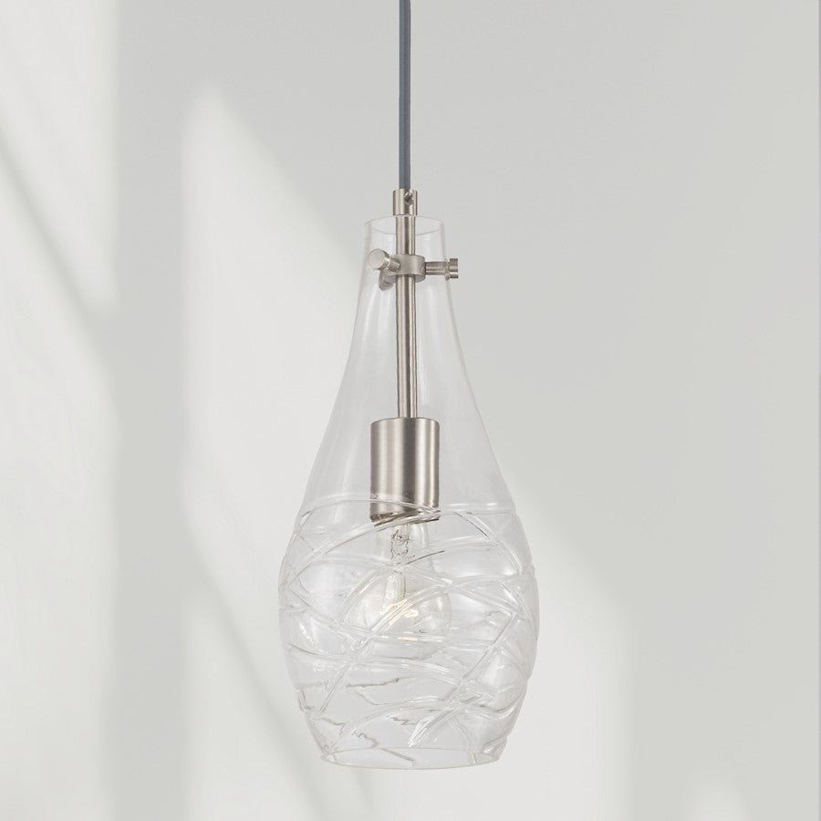 1 Light Teardrop Pendant