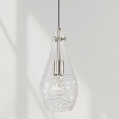 1 Light Teardrop Pendant