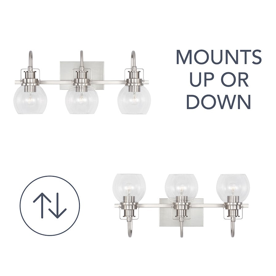 3-Light Bathroom Vanity Light