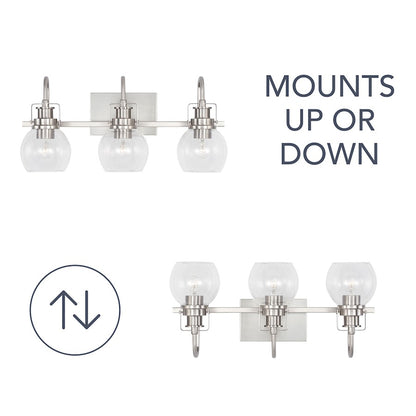 3-Light Bathroom Vanity Light