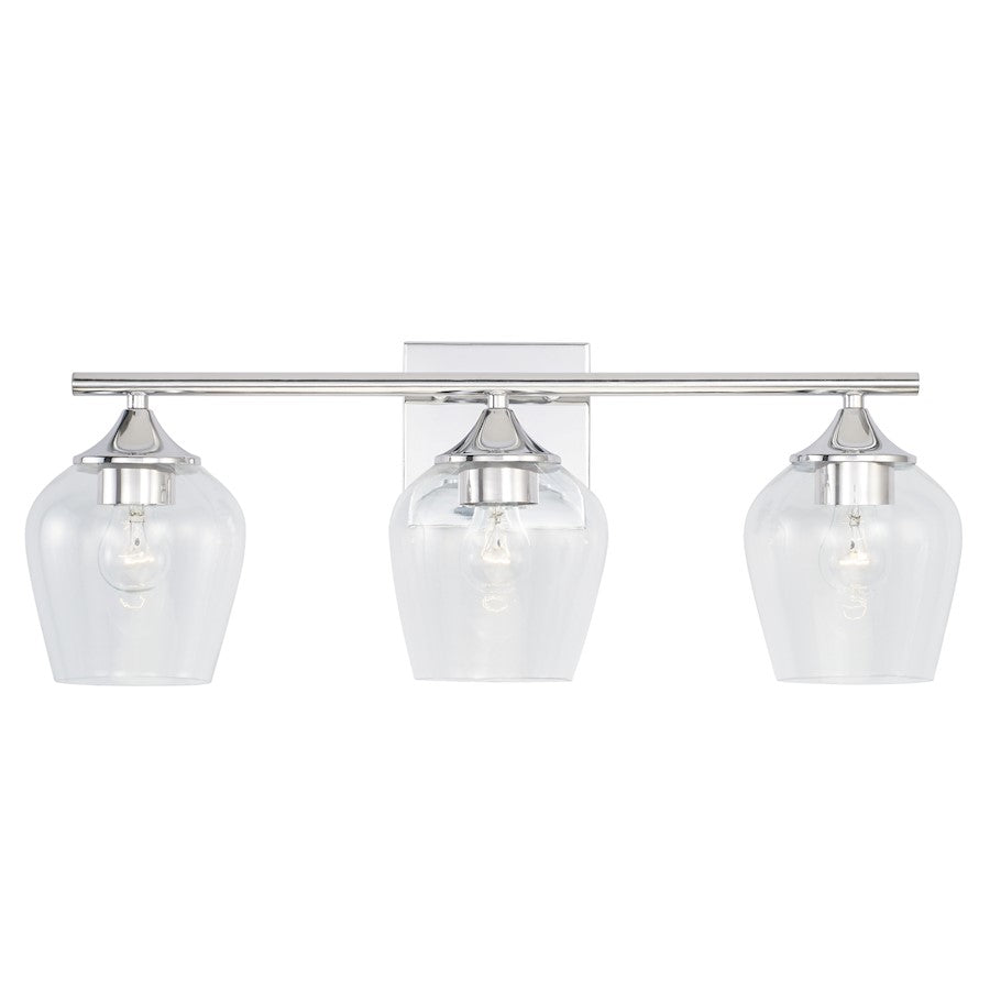 3-Light 8" Bathroom Vanity Light