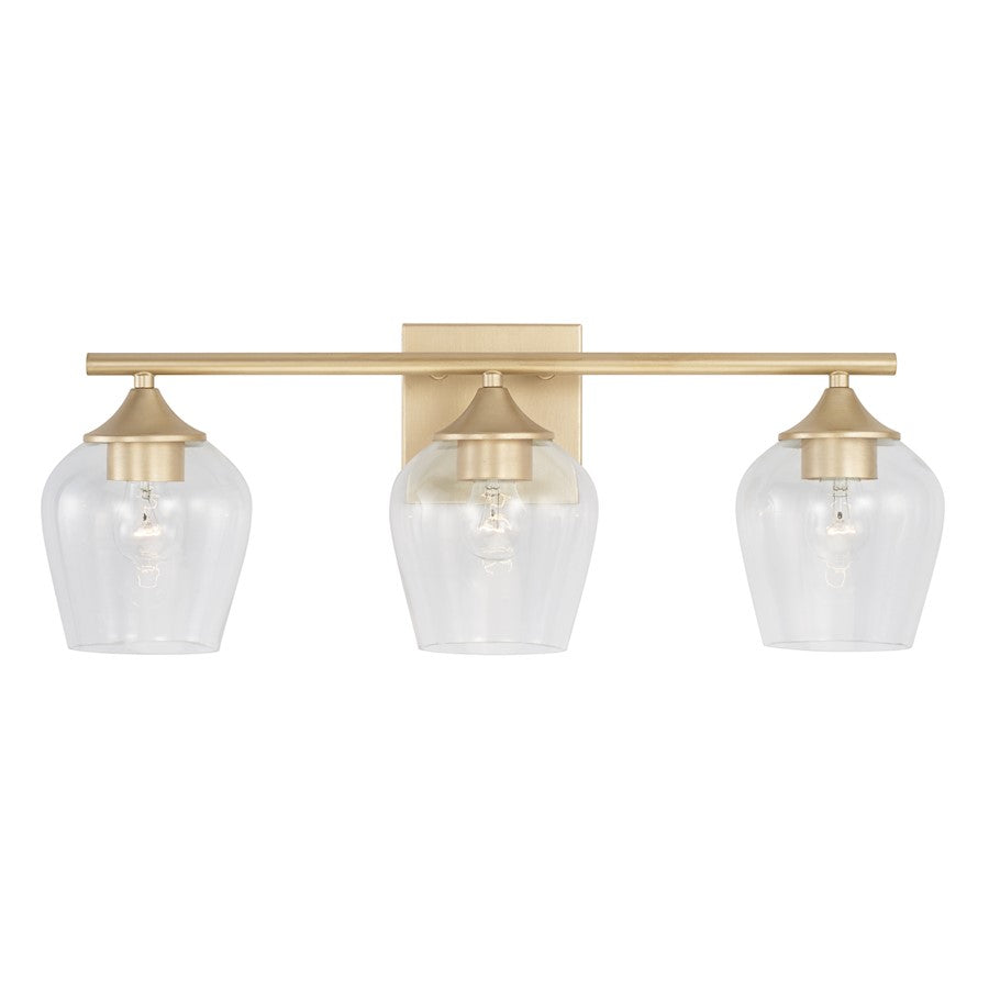 3-Light 8" Bathroom Vanity Light