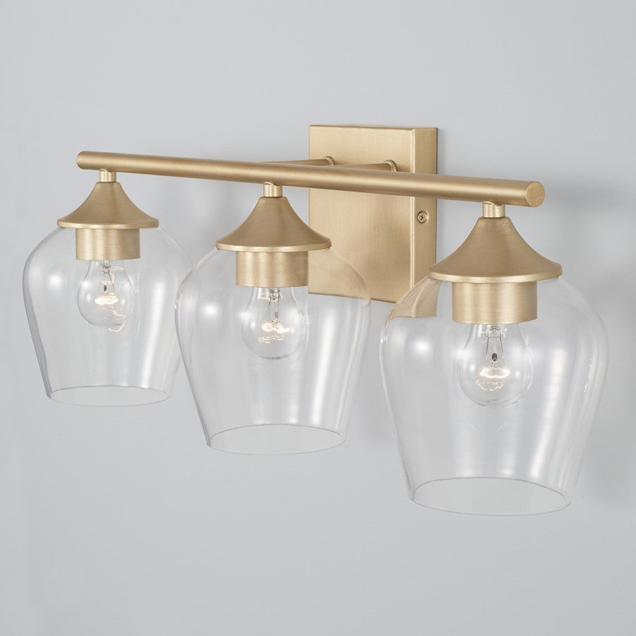 3-Light 8" Bathroom Vanity Light
