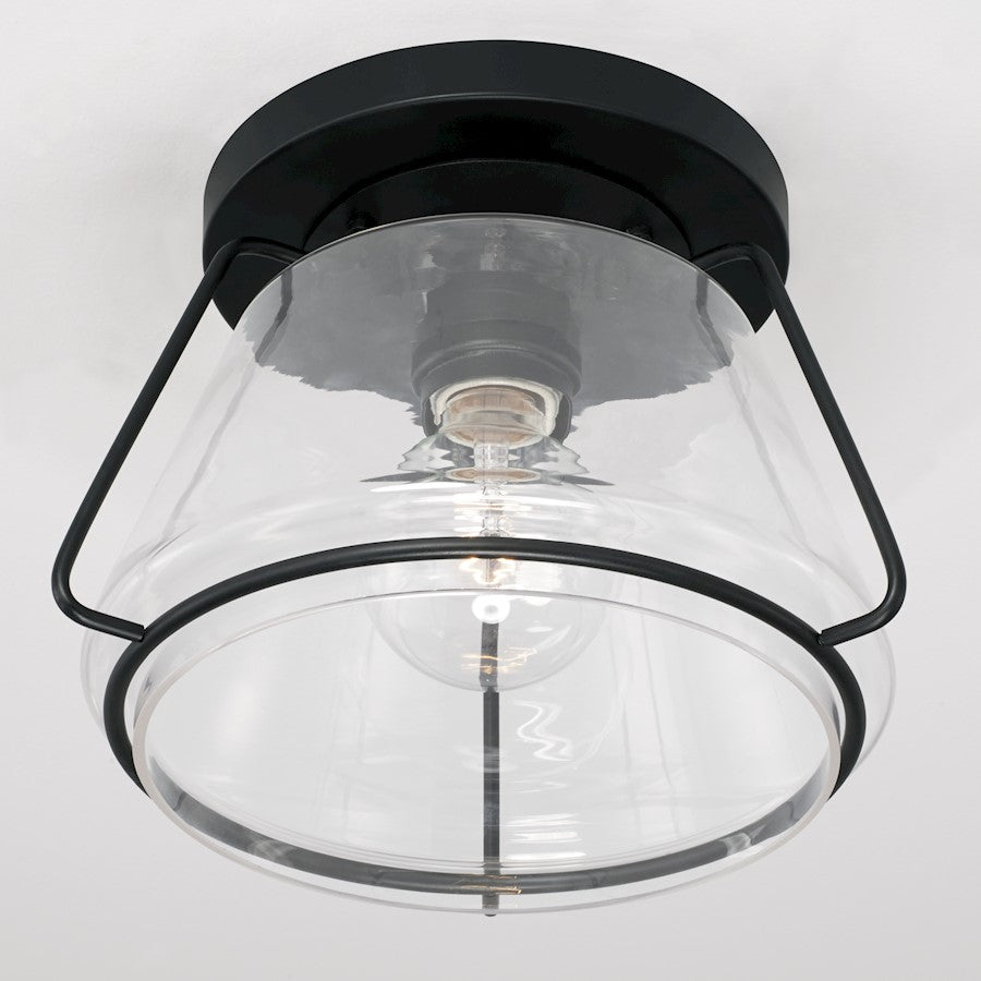 Austin Allen & Co. 1-Light Flush Mount, Matte Black