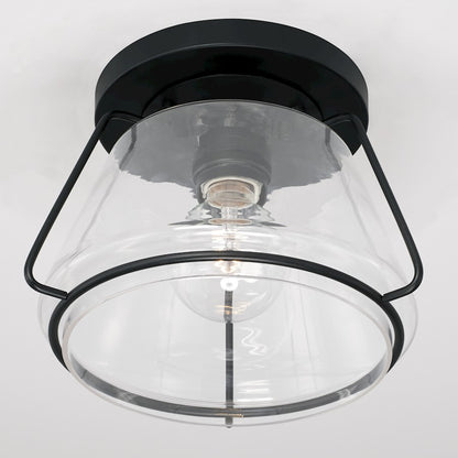 Austin Allen & Co. 1-Light Flush Mount, Matte Black