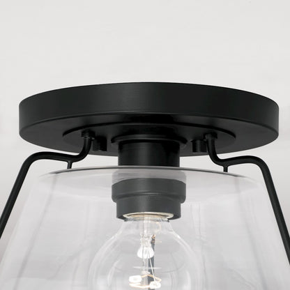 Austin Allen & Co. 1-Light Flush Mount, Matte Black
