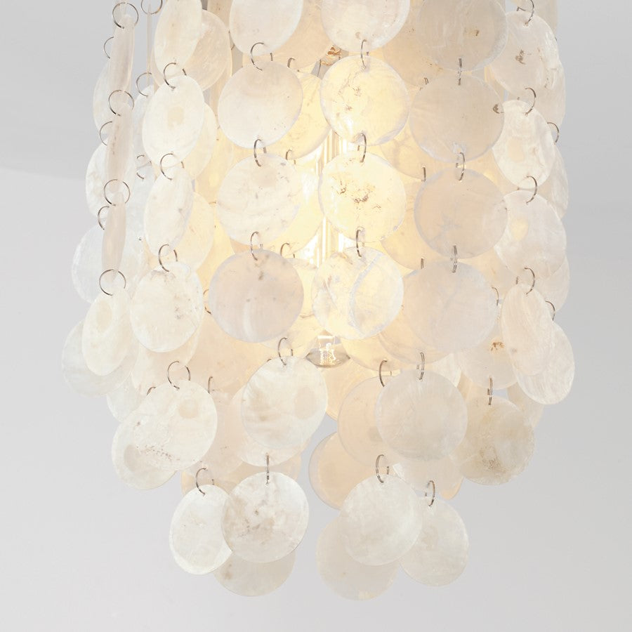 1 Light Pendant, Polished Nickel