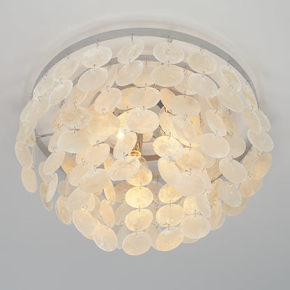 Austin Allen & Co. Shelby 3-Light Flush Mount, Polished Nickel