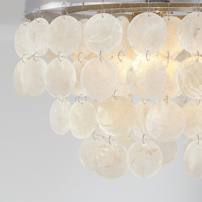 Austin Allen & Co. Shelby 3-Light Flush Mount, Polished Nickel