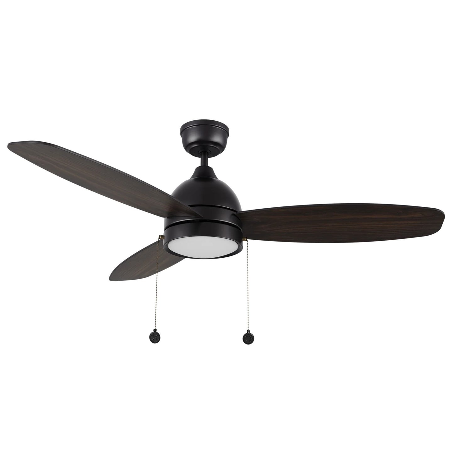 Carro Greenwood 48in 3-Blade Ceiling Fan | Black Plywood Blades and Integrated LED | Living Room & Great Room | 48 x 48 x 14.7 | Model CFP483Q5-L11-BG-1