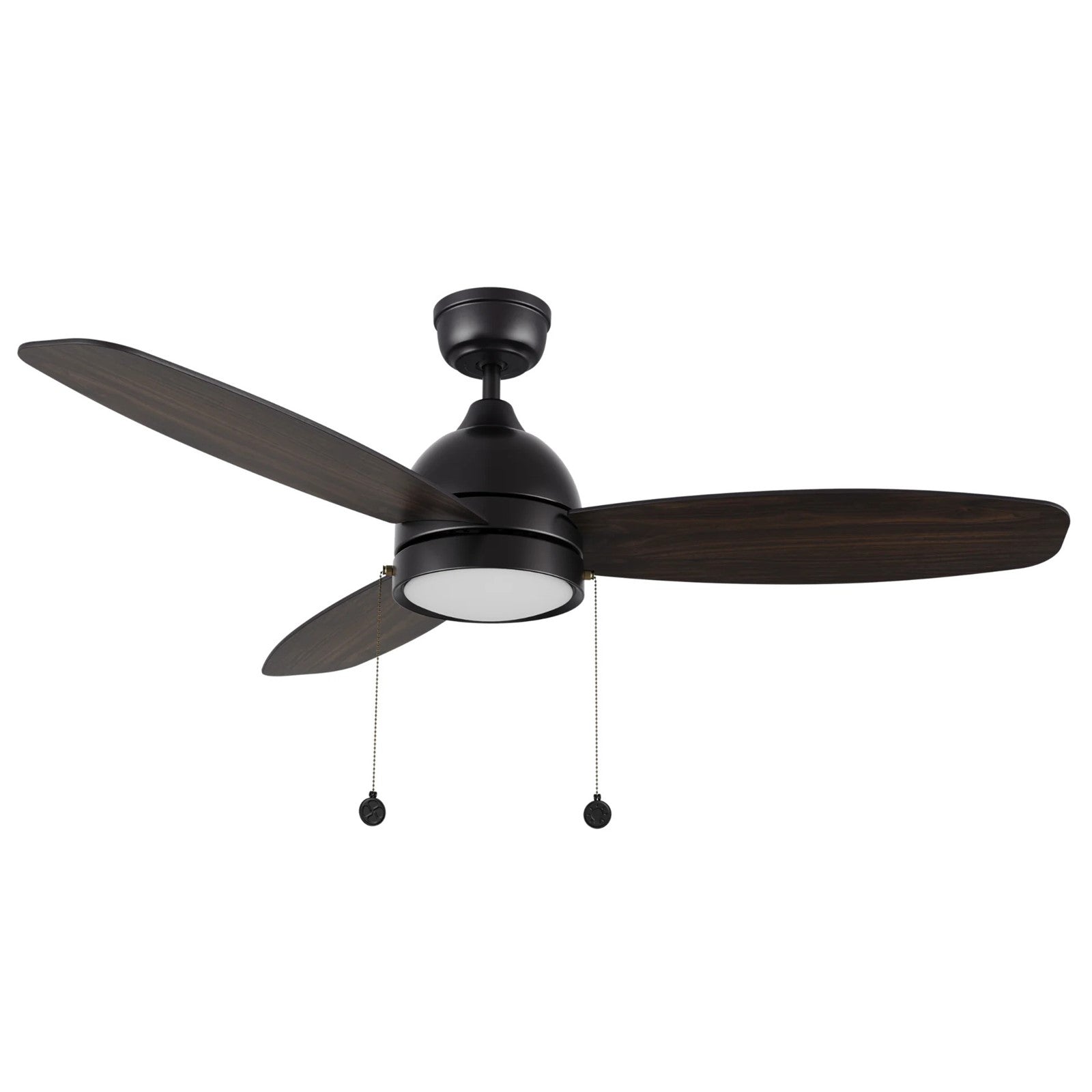 Carro Greenwood 48in 3-Blade Ceiling Fan | Black Plywood Blades and Integrated LED | Living Room & Great Room | 48 x 48 x 14.7 | Model CFP483Q5-L11-BG-1