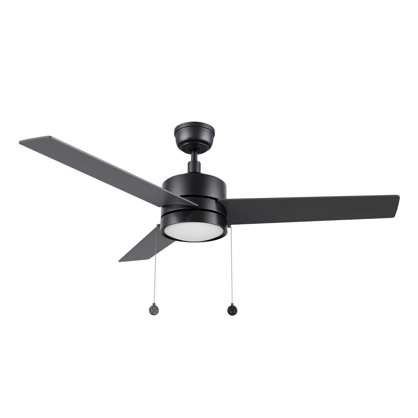 Carro Ascott 52in 3-Blade Ceiling Fan | Modern Black Plywood Blades and Integrated 3500K LED | Living Room & Bedroom | 52 x 52 x | Model CFP523E5-L12-B2-1