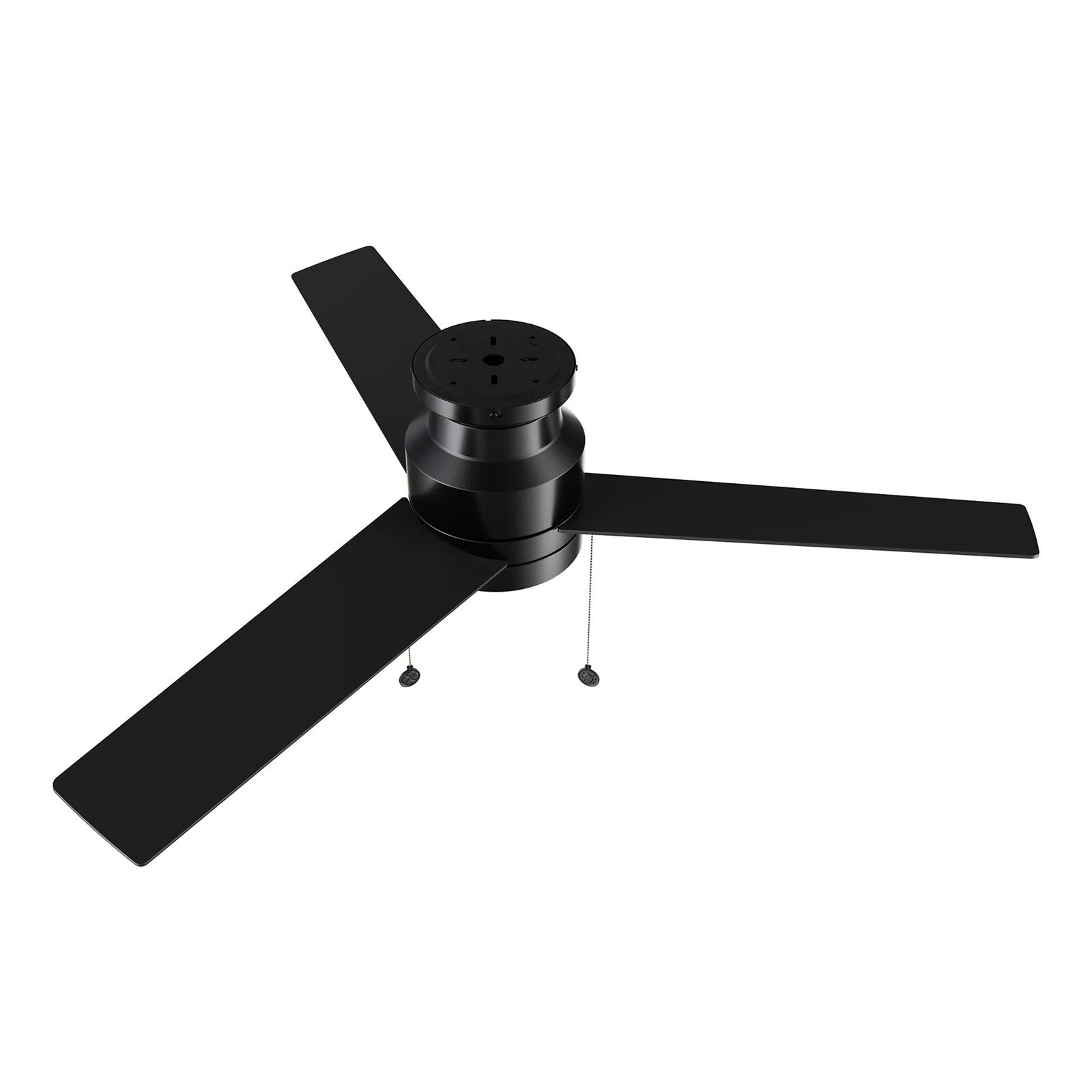 Carro Ascott 52in 3-Blade Flush Ceiling Fan | Modern Black Plywood Blades and Integrated 3500K LED | Living Room & Bedroom | Model CFP523E5-L12-B2-1-FM