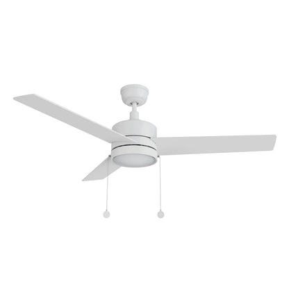 Carro Ascott 52in 3-Blade Ceiling Fan | White Plywood Blades | Living Room & Bedroom | 52 x 52 x 15 in | Model CFP523E5-L12-W1-1