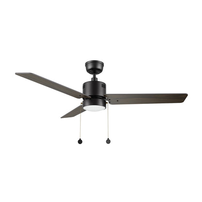 Carro Apex 52in 3-Blade Ceiling Fan | Modern Black Walnut Plywood and Integrated LED | Living Room & Bedroom | 14.2 x 52 x 52 in | Model CFP523E5-L21-B5-1