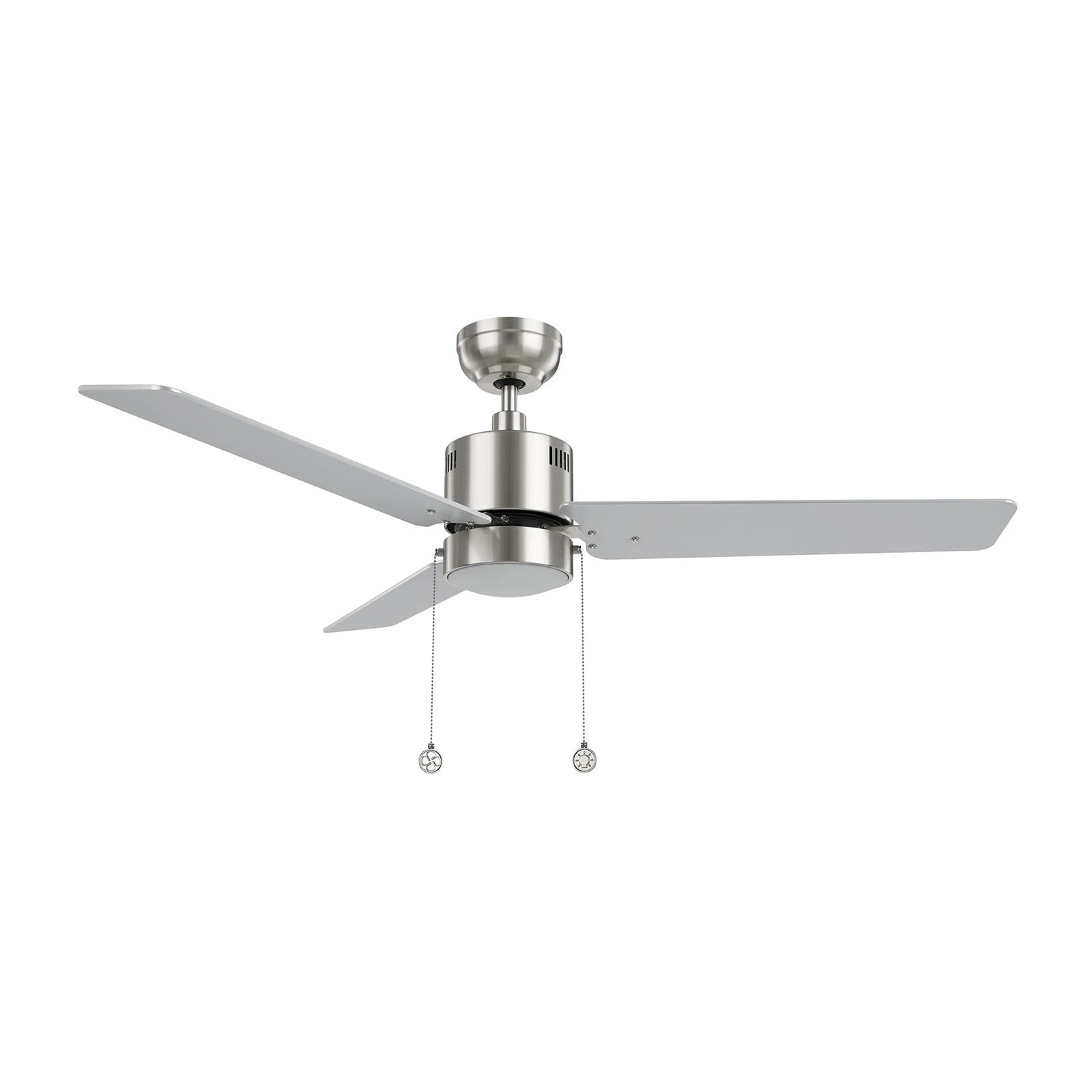 Carro Apex 52in 3-Blade Ceiling Fan | Modern Brushed Nickel Plywood and Integrated LED | Living Room & Bedroom | 14.2 x 52 x 52 | Model CFP523E5-L21-SJ-1