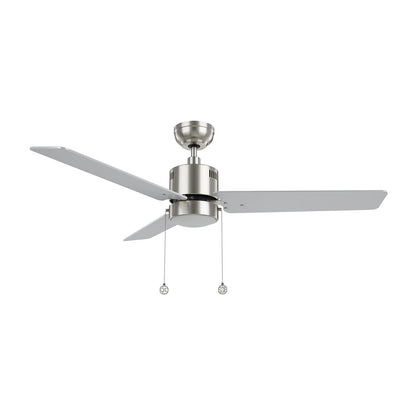 Carro Apex 52in 3-Blade Ceiling Fan | Modern Brushed Nickel Plywood and Integrated LED | Living Room & Bedroom | 14.2 x 52 x 52 | Model CFP523E5-L21-SJ-1