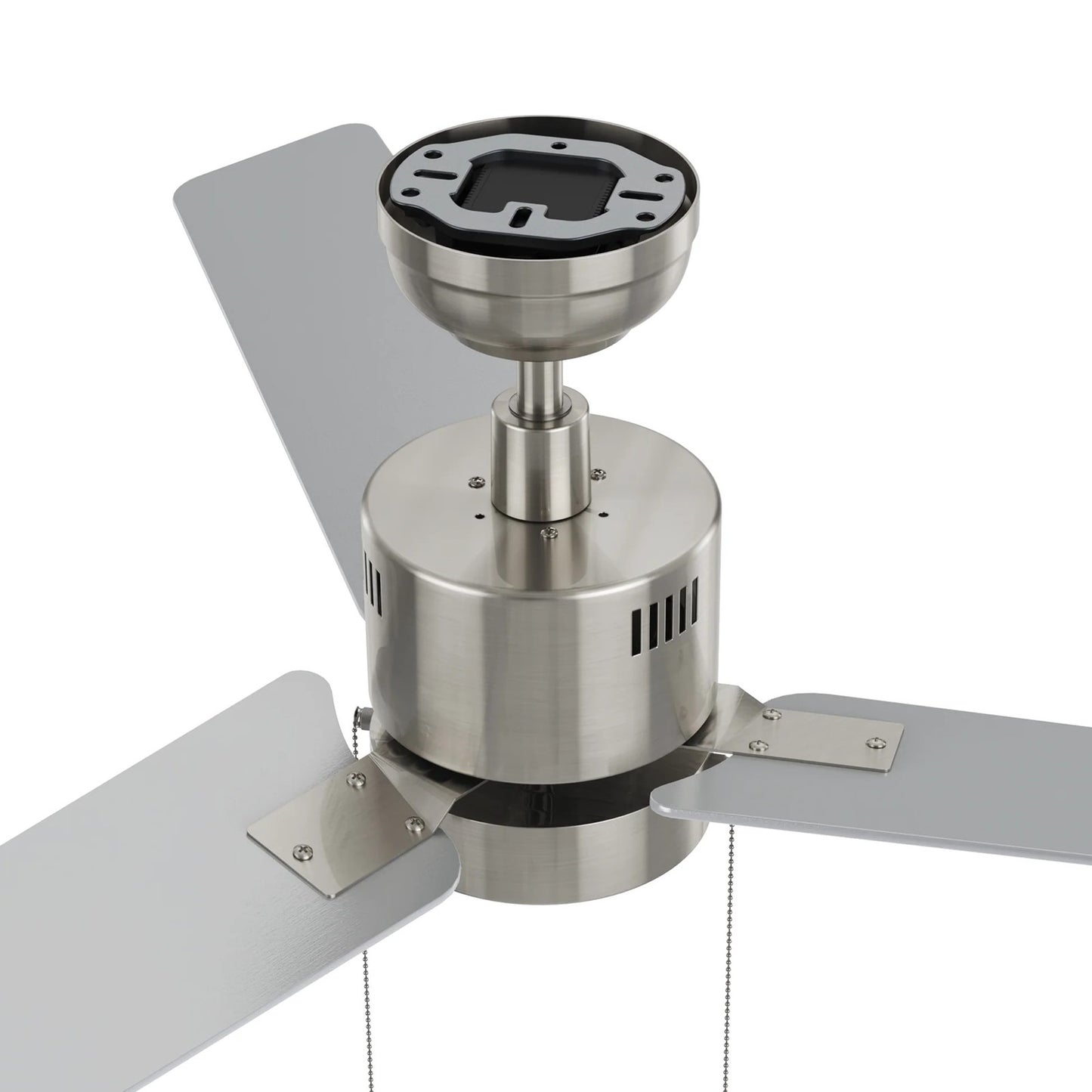 Carro Apex 52in 3-Blade Ceiling Fan | Modern Brushed Nickel Plywood and Integrated LED | Living Room & Bedroom | 14.2 x 52 x 52 | Model CFP523E5-L21-SJ-1