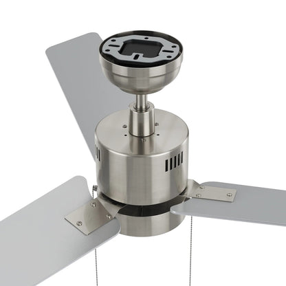 Carro Apex 52in 3-Blade Ceiling Fan | Modern Brushed Nickel Plywood and Integrated LED | Living Room & Bedroom | 14.2 x 52 x 52 | Model CFP523E5-L21-SJ-1