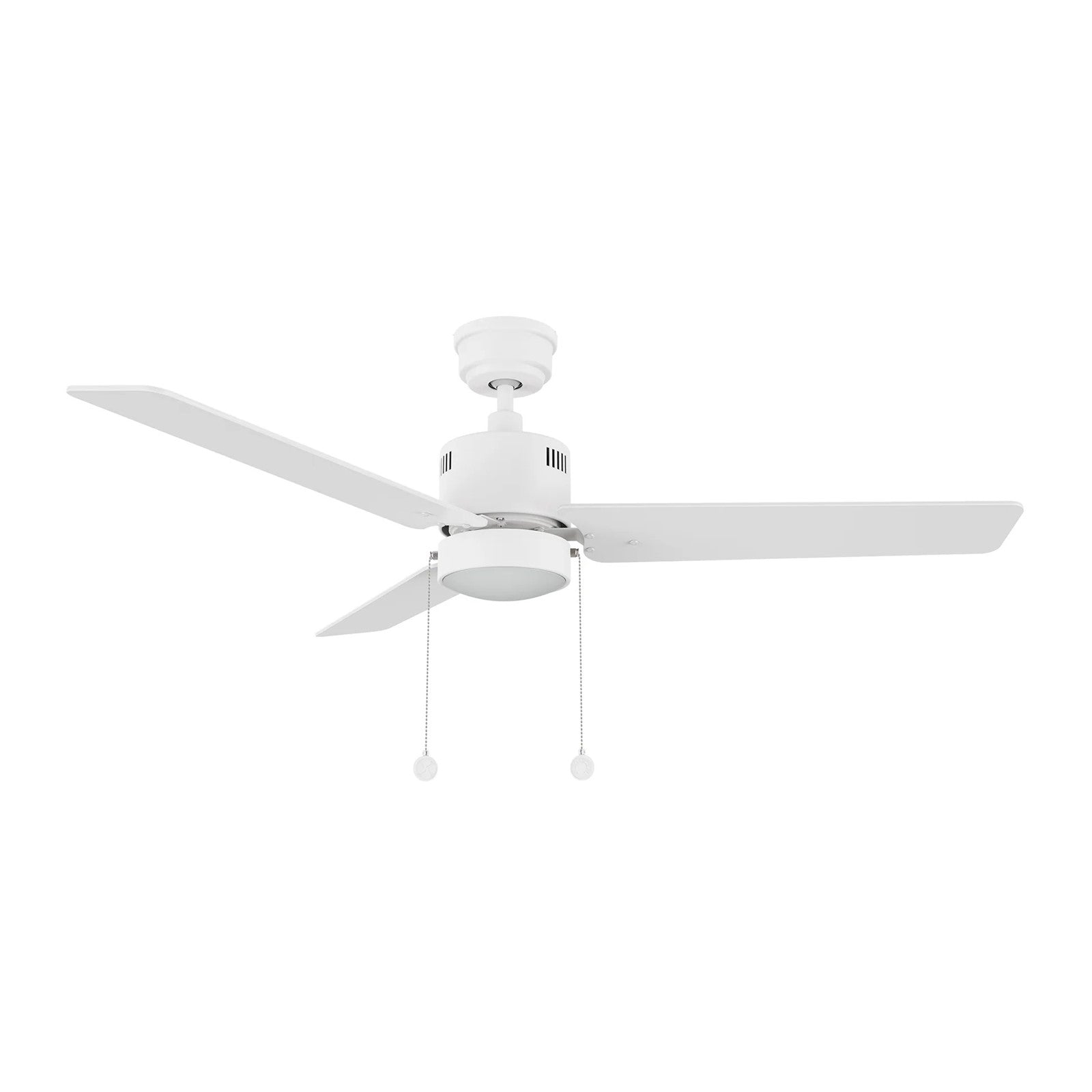 Carro Apex 52in 3-Blade Ceiling Fan | Modern White Plywood and Integrated LED | Living Room & Bedroom | 14.2 x 52 x 52 in | Model CFP523E5-L21-W1-1