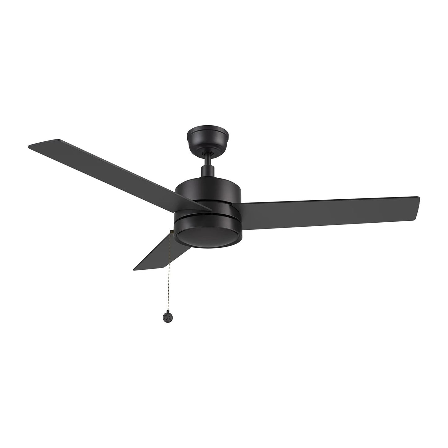 Carro Ascott 52in 3-Blade Ceiling Fan | Modern Black Plywood and Pull Chain Control | Living Room & Bedroom | 15.1 x 52 x 52 in | Model CFP523E5-N10-B2-1