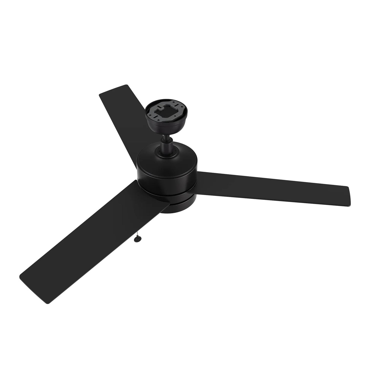 Carro Ascott 52in 3-Blade Ceiling Fan | Modern Black Plywood and Pull Chain Control | Living Room & Bedroom | 15.1 x 52 x 52 in | Model CFP523E5-N10-B2-1