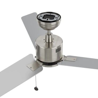 Carro Apex 52in 3-Blade Ceiling Fan | Brushed Nickel Plywood Blades and Brushed Nickel Finish | Living Room & Bedroom | 52 x 52 | Model CFP523E5-N20-SJ-1