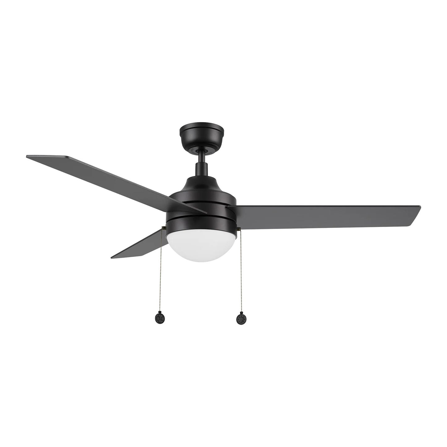 Carro Malta 52in 3-Blade Ceiling Fan with Light | Black Plywood Blades and Black Finish | Living Room & Bedroom | 52 x 52 x 16.8 | Model CFP523E6-L12-B2-1