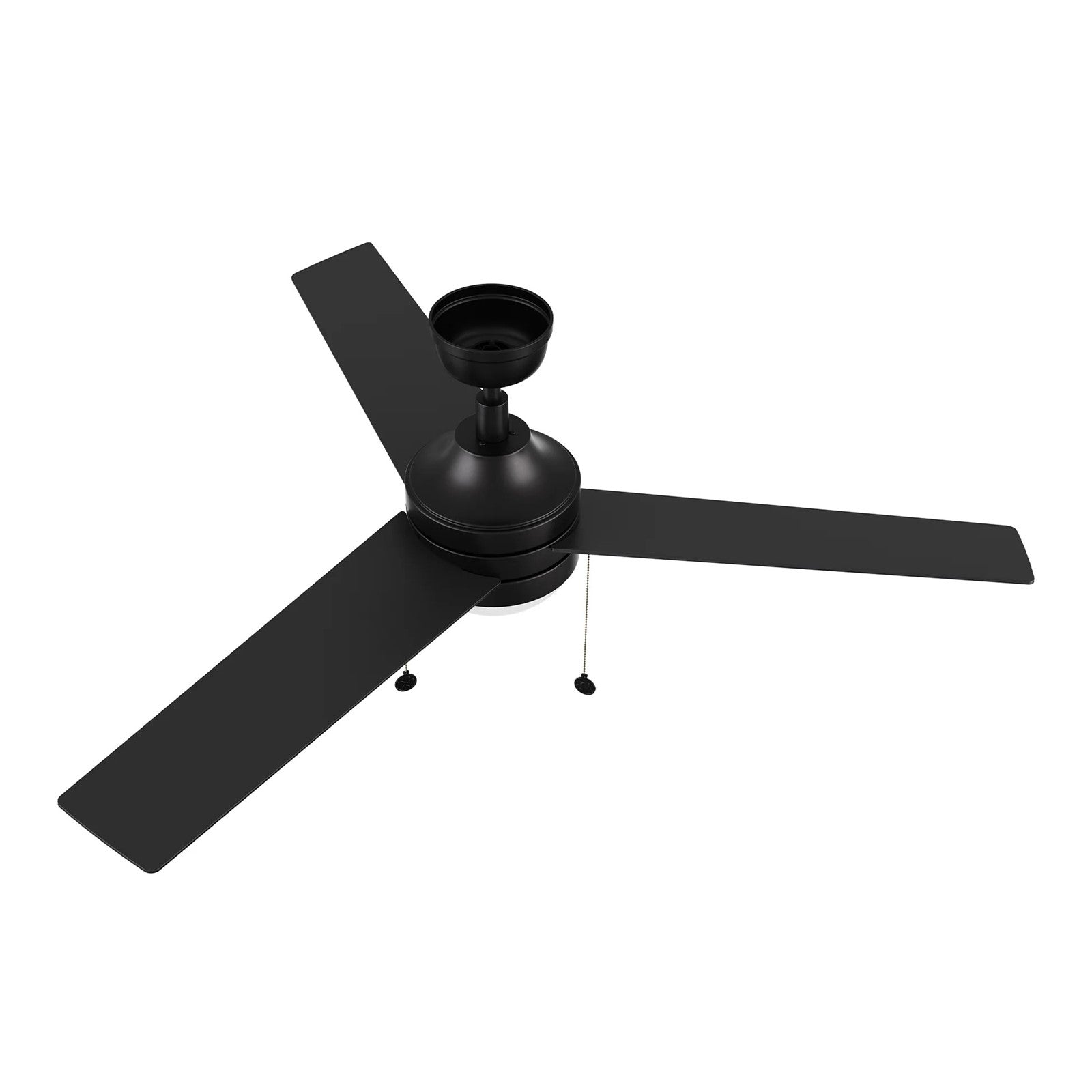 Carro Malta 52in 3-Blade Ceiling Fan with Light | Black Plywood Blades and Black Finish | Living Room & Bedroom | 52 x 52 x 16.8 | Model CFP523E6-L12-B2-1