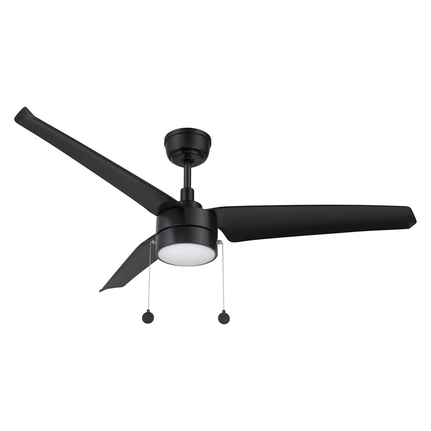 Carro Rexton 52in Ceiling Fan | Black ABS Blades and Integrated LED Light | Living Room & Bedroom | 52 x 52 x 15.6 in | Model CFP523N-L11-B2-1