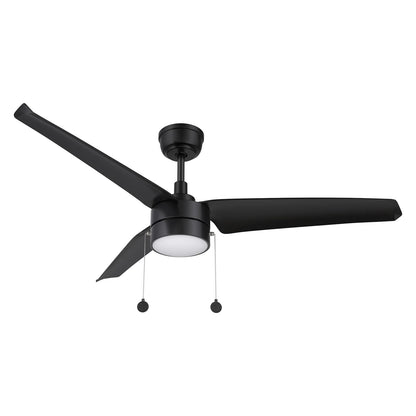 Carro Rexton 52in Ceiling Fan | Black ABS Blades and Integrated LED Light | Living Room & Bedroom | 52 x 52 x 15.6 in | Model CFP523N-L11-B2-1
