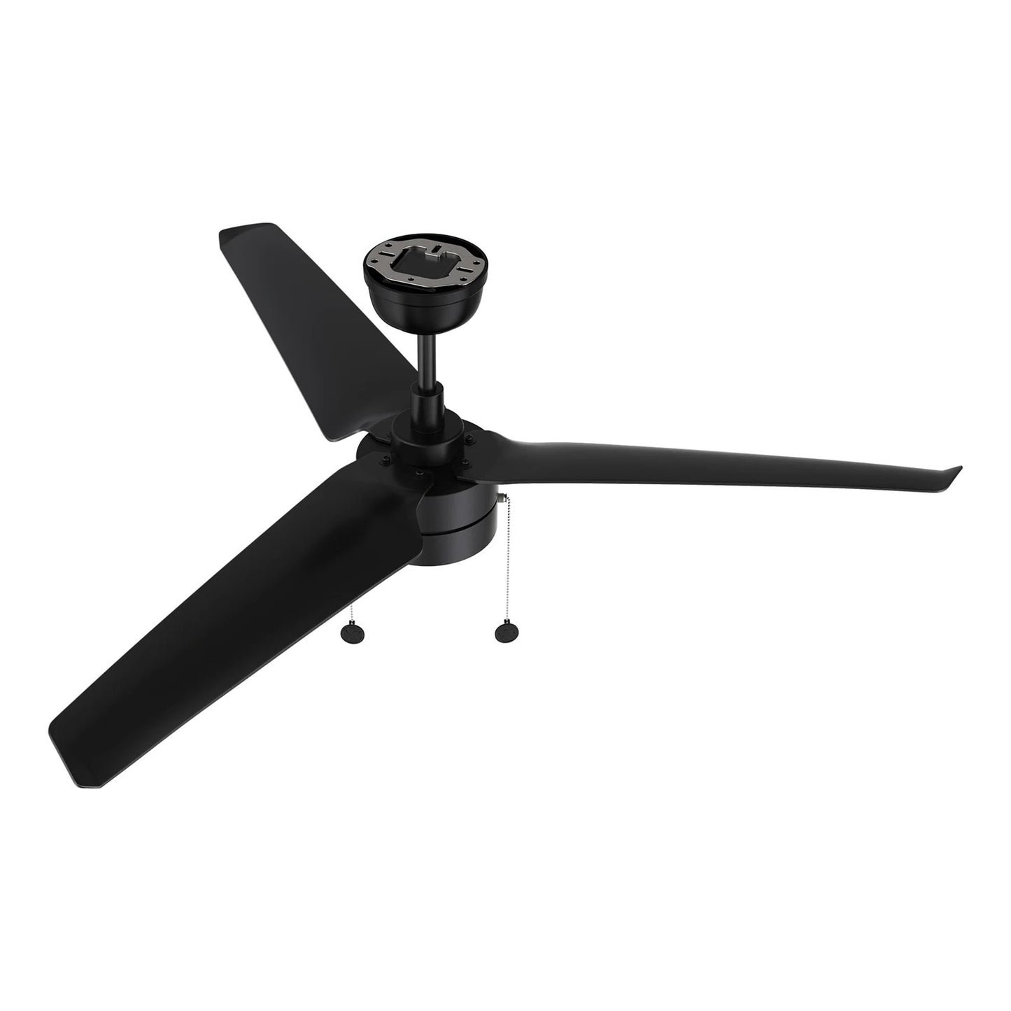 Carro Rexton 52in Ceiling Fan | Black ABS Blades and Integrated LED Light | Living Room & Bedroom | 52 x 52 x 15.6 in | Model CFP523N-L11-B2-1