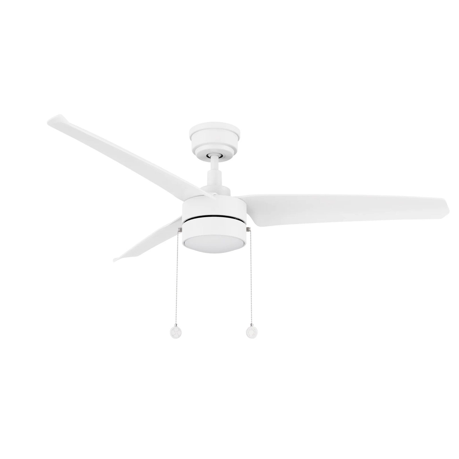 Carro Rexton 52in Ceiling Fan | White ABS Blades and Integrated LED Light | Living Room & Bedroom | 52 x 52 x 15.6 in | Model CFP523N-L11-W1-1