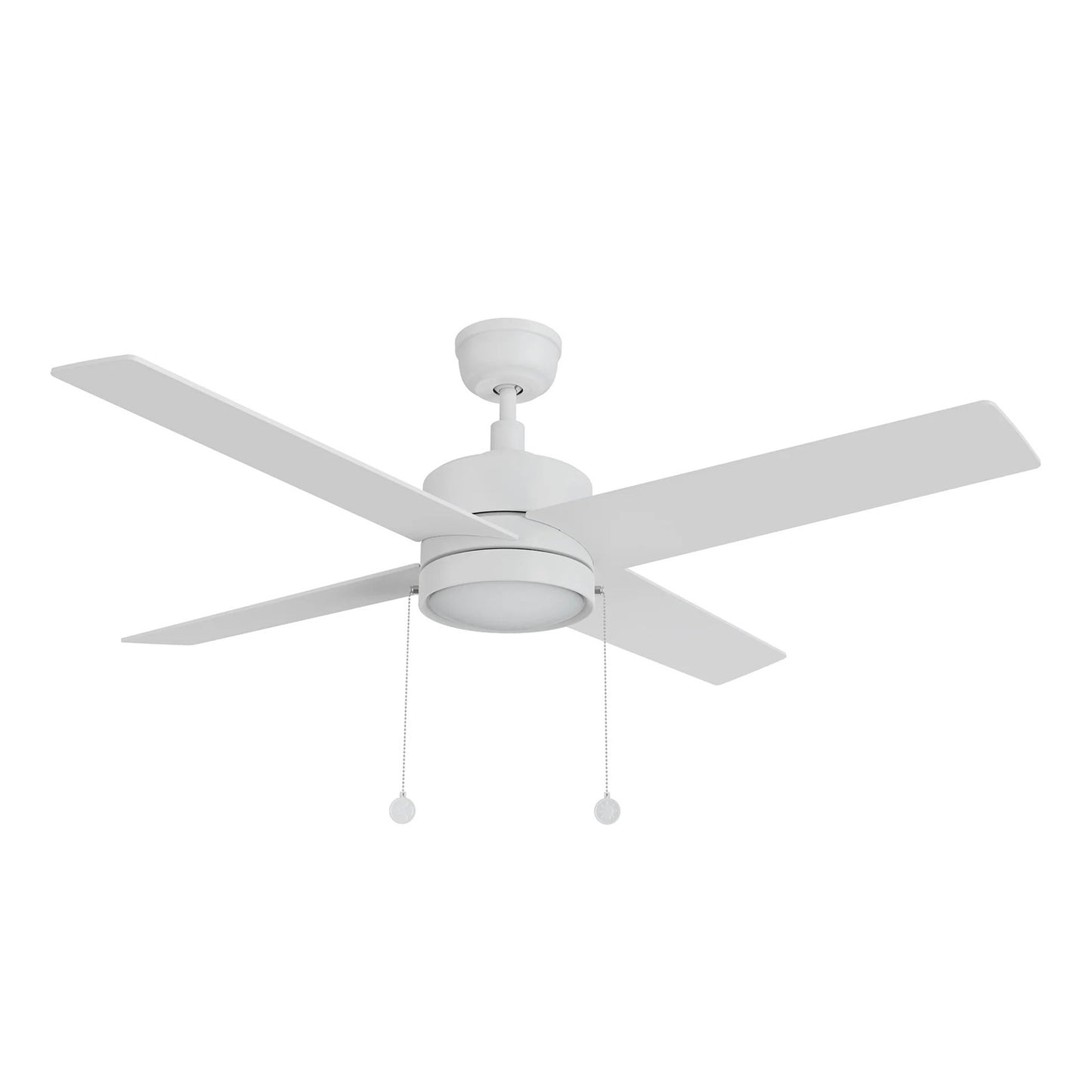 Carro Ascott 52in Ceiling Fan | White Plywood Blades and Integrated LED | Living Room & Bedroom | 52 x 52 x 15.1 in | Model CFP524E5-L12-W1-1