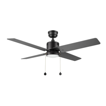 Carro Apex 52in 4-Blade Ceiling Fan | Black Plywood Blades and Integrated LED | Living Room & Bedroom | 52 x 52 x 14.2 in | Model CFP524E5-L22-B2-1