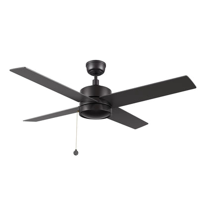 Carro Ascott 52in 4-Blade Ceiling Fan | Black Plywood Blades | Living Room & Bedroom | 52 x 52 x 15.1 in | Model CFP524E5-N10-B2-1