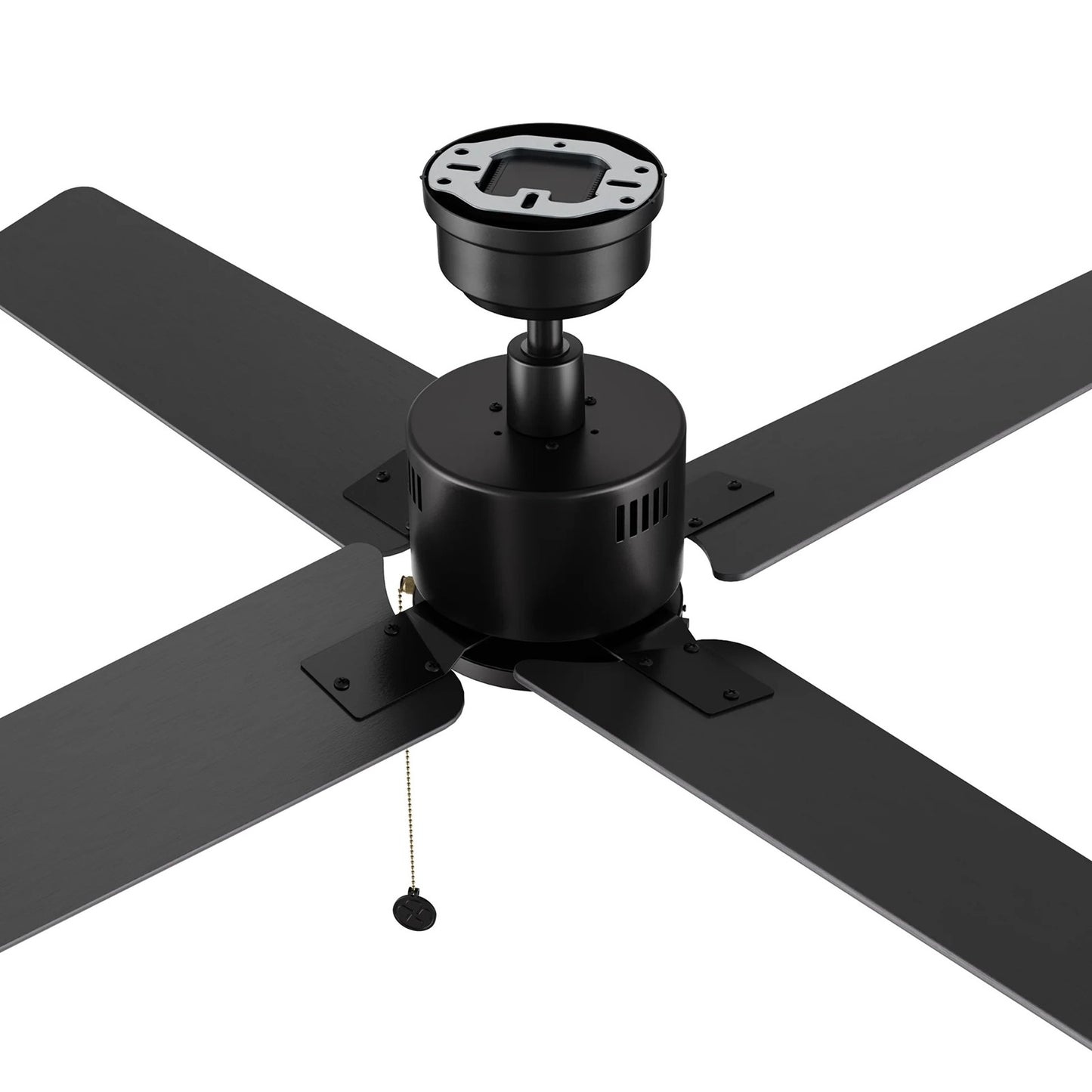 Carro Apex 52in 4-Blade Ceiling Fan | Modern Black Finish and Plywood Blades | Living Room & Bedroom | 52 x 52 x 12.7 in | Model CFP524E5-N20-B2-1