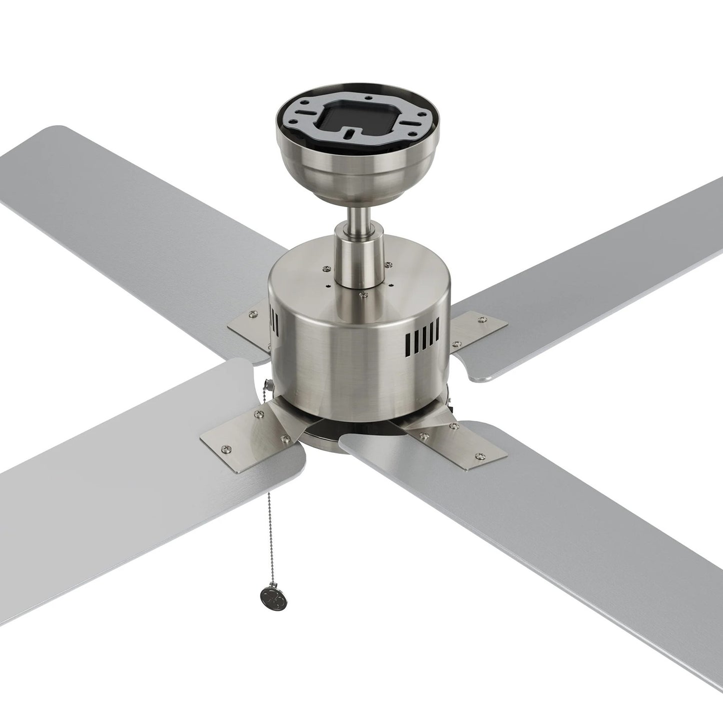 Carro Apex 52in 4-Blade Ceiling Fan | Modern Brushed Nickel Finish and Plywood Blades | Living Room & Bedroom | 52 x 52 x 12.7 in | Model CFP524E5-N20-SJ-1