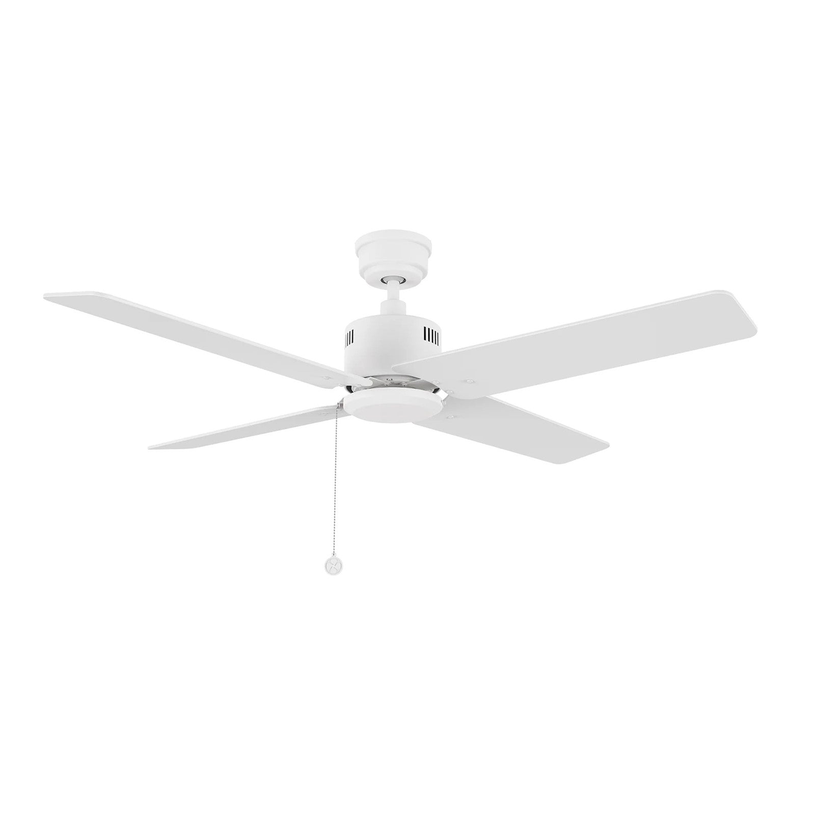 Carro Apex 52in 4-Blade Ceiling Fan | Modern White Finish and Plywood Blades | Living Room & Bedroom | 52 x 52 x 12.7 in | Model CFP524E5-N20-W1-1