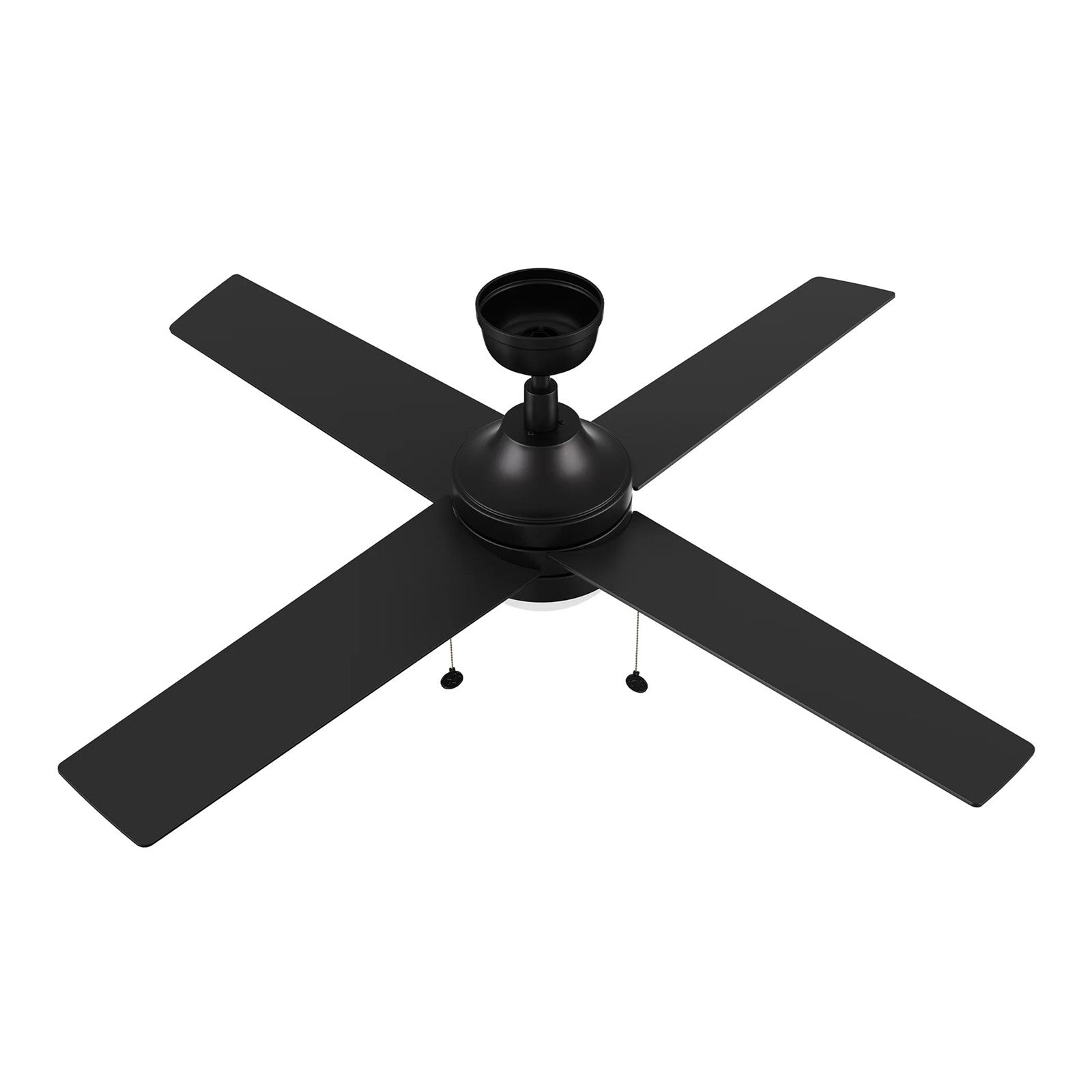Carro Malta 52in 4-Blade Ceiling Fan with LED Light | Modern Black Finish and Plywood Blades | Living Room & Bedroom | 52 x 52 x | Model CFP524E6-L12-B2-1
