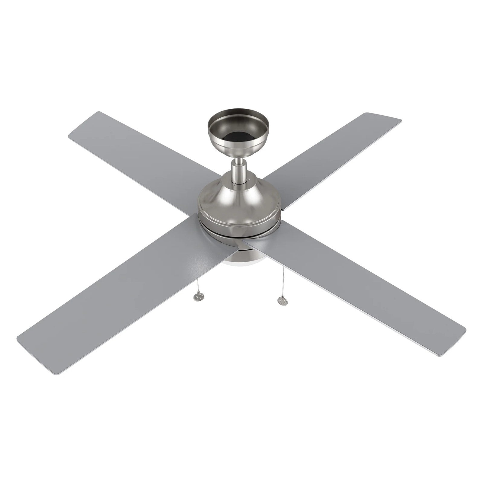 Carro Malta 52in 4-Blade Ceiling Fan | Brushed Nickel Plywood Blades and Integrated 3500K LED | Living Room & Bedroom | 16.9 x | Model CFP524E6-L12-SJ-1