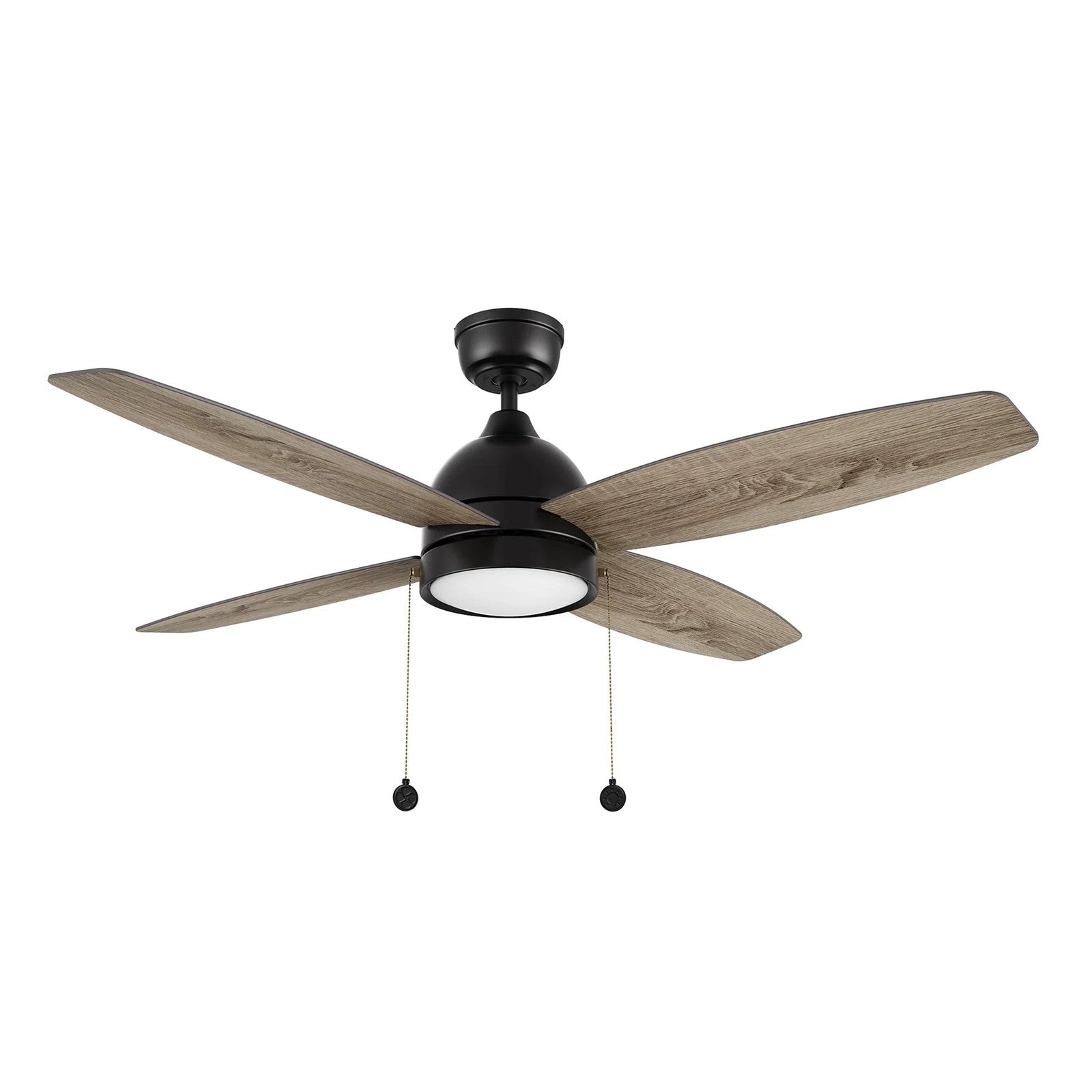 Carro Greenwood 52in 4-Blade Ceiling Fan | Black Plywood Blades and Integrated 3500K LED | Living Room & Bedroom | 15.6 x 52 x | Model CFP524Q5-L11-BG-1